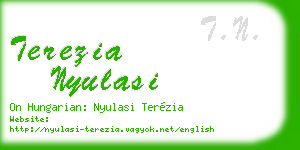terezia nyulasi business card