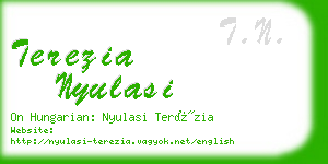 terezia nyulasi business card